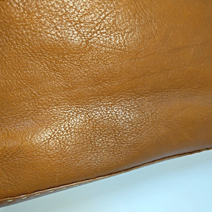 Fendi Mamma Baguette Selleria Calfskin Leather Caramel Tan Brown Shoulder Bag
