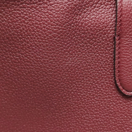 Gucci Jackie 1961 Burgundy Large Pebbled Leather Shoulder Bag with Strap