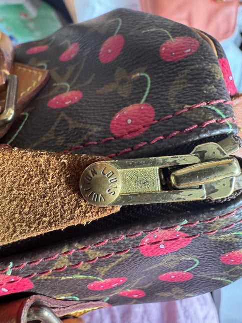 Sac bandoulière Louis Vuitton x Takashi Murakami Speedy 25 Cerises en Monogram