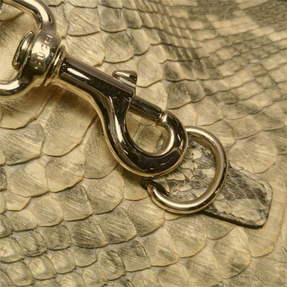 Gucci Jackie Vintage Camel Python Leather Rare