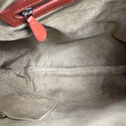 Bottega Veneta Veneta Hobo Medium Brick Red Intrecciato Leather Bag 47cm