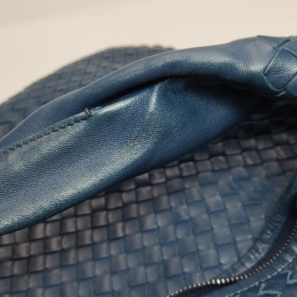 Bottega Veneta Veneta Hobo Maxi Navy Intrecciato Leather 51cm
