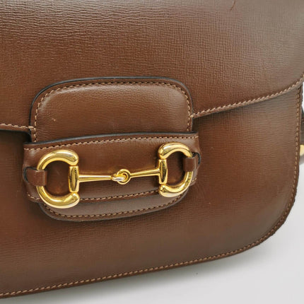 Sold Gucci 1955 Horsebit Shoulder Bag Caramel Brown Small Leather