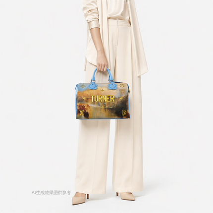 Louis Vuitton x Jeff Koons Speedy 30 Turner Top Handle Bag