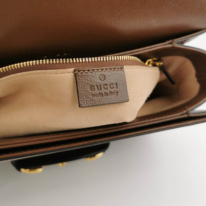 Sold Gucci 1955 Horsebit Shoulder Bag Caramel Brown Small Leather