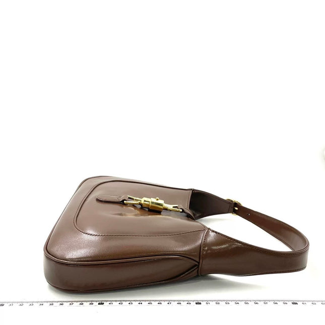 Gucci Jackie 1961 Small Brown Smooth Leather Bag