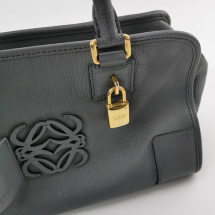 Sold Loewe Amazona 29 in Grey Lambskin Leather
