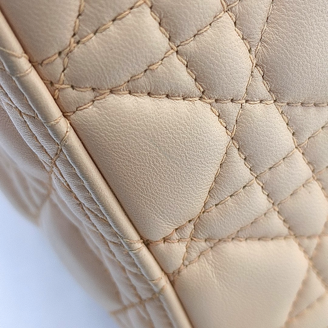 Lady Dior Medium Light Pink Lambskin Leather Gold Hardware