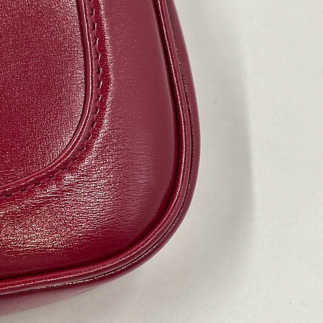 Gucci Jackie 1961 Mini Red Burgundy Leather Bag