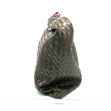 Bottega Veneta Hop Large Leather Dark Olive Green Hobo Bag