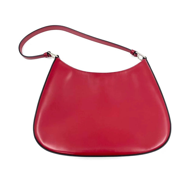Prada Cleo Red Leather Shoulder Bag