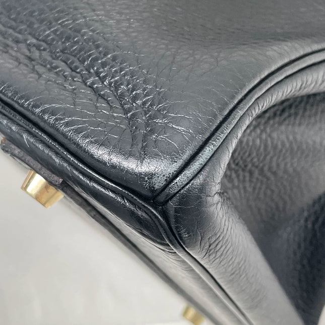 Hermes Birkin 40 Black Togo Leather Gold Hardware 2001