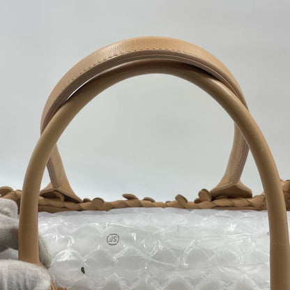 Bottega Veneta Cabat Limited Tan Poussin Paillettes Tote Beige