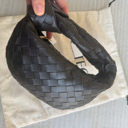 Bottega Veneta Jodie Mini Dark Chocolate Brown Leather