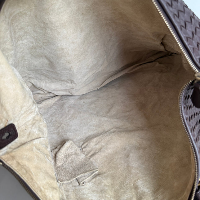 Bottega Veneta Maxi Convertible Tote Dark Chocolate Brown Leather Gold HW 50cm