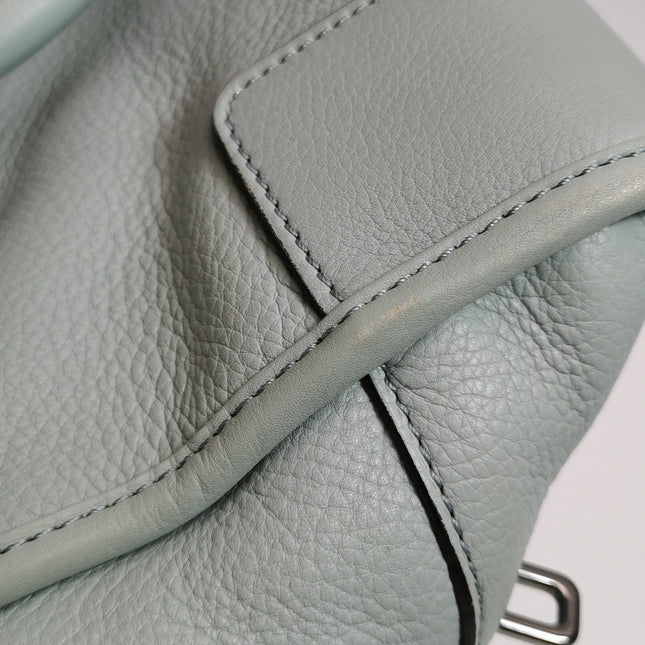 Loewe Amazona 29 Blue Leather Elephant Lock Silver-tone Hardware