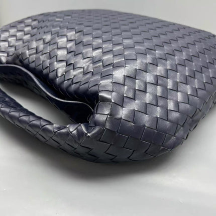 Bottega Veneta Hop Large Leather Navy Hobo Bag 55cm