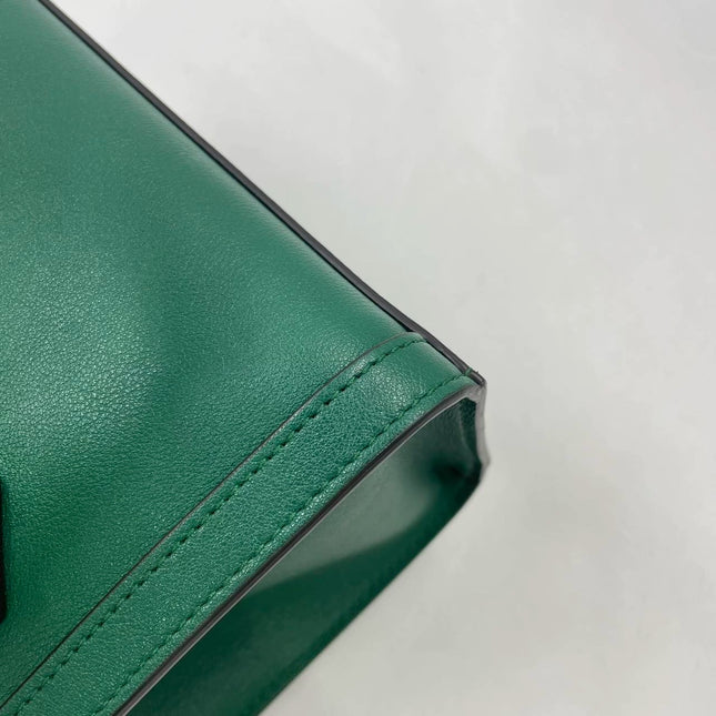 Gucci Diana Mini Green Leather Bag Bamboo Handle with Strap