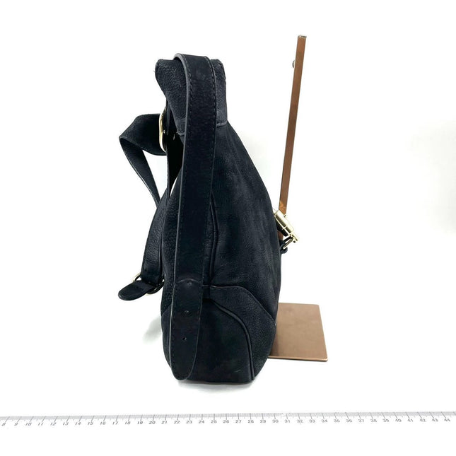 Gucci Jackie 1961 Medium Black Suede Leather Bag