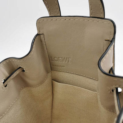 Sold Loewe Hammock Mini Beige Calfskin Leather Top Handle Crossbody Bag