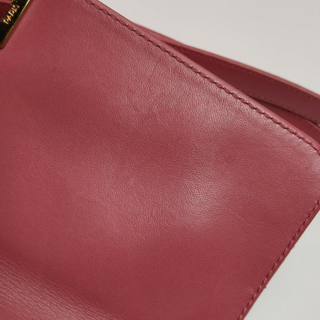 Chanel Kelly Vintage Top Handle Bag Lambskin Leather 24k Gold Hardware