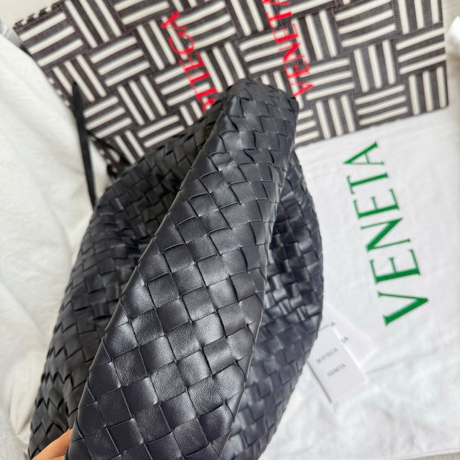 Bottega Veneta Hop Large Leather Navy Hobo Bag 55cm