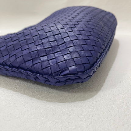 Sold Bottega Veneta Hobo Bag Lambskin leather Navy Medium 47cm