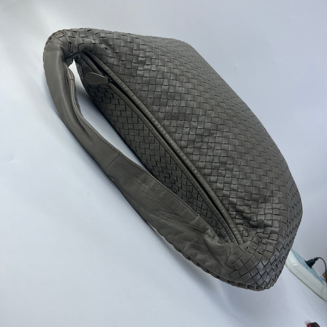 Bottega Veneta Hobo Bag Large Grey Lambskin leather 53cm