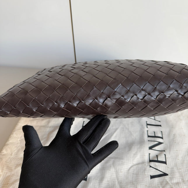 Bottega Veneta Hop Hobo Small Medium Leather Chocolate Brown