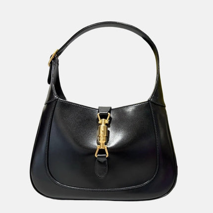 Gucci Jackie 1961 Black Leather Bag Small No Strap-Luxbags