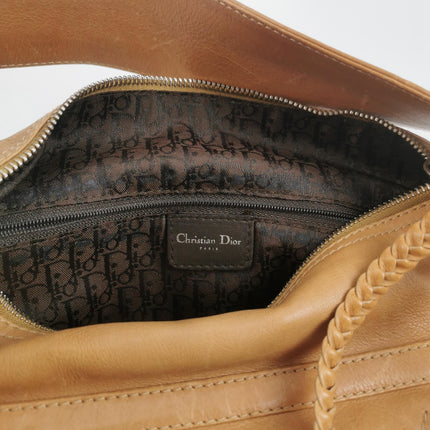 Dior Flight Medium Tan Brown Calfskin Leather Shoulder Bag