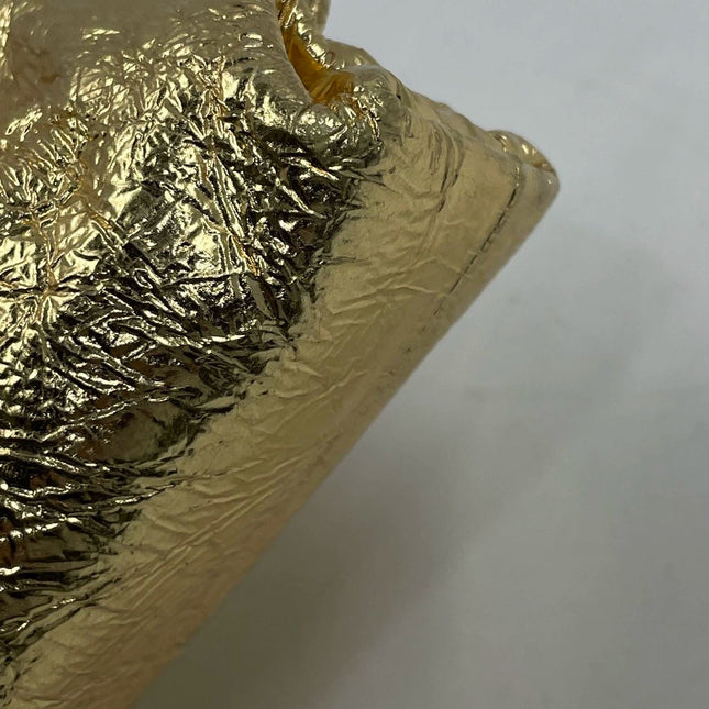 Sold Bottega Veneta Pouch Mini Gold Lambskin Leather