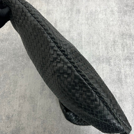 Bottega Veneta Veneta Hobo Maxi Black Leather 52cm
