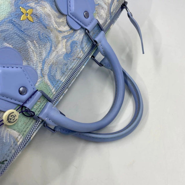 Louis Vuitton x Jeff Koons Speedy 30 Van Gogh Top Handle Bag