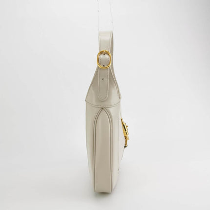 Sold Gucci Jackie 1961 Small Leather Bag with Adjustable Strap Size White