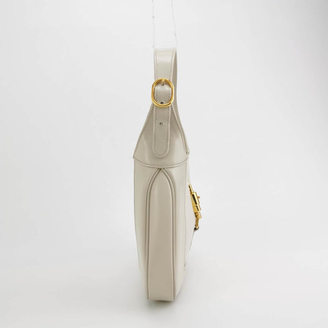 Sold Gucci Jackie 1961 Small Leather Bag with Adjustable Strap Size White