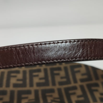 Fendi Croissant Shoulder Bag Medium Zucca Monogram Canvas