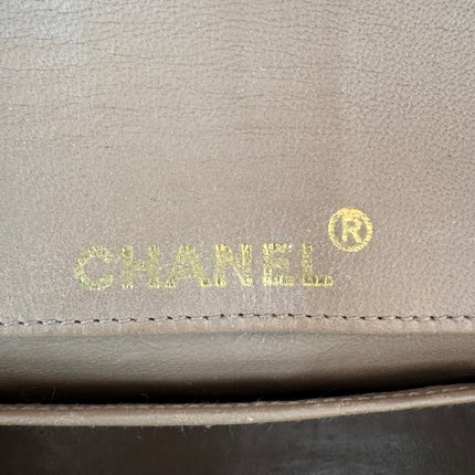 Chanel Classic Flap Mini Vintage Beige Lambskin Leather Adjustable Gold-tone Chain