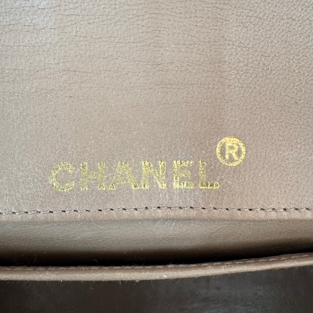 Chanel Classic Flap Mini Vintage Beige Lambskin Leather Adjustable Gold-tone Chain