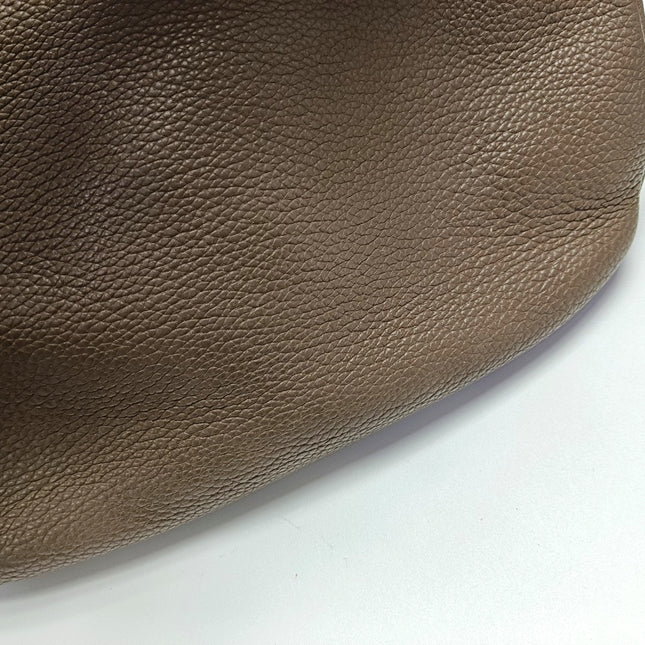Hermes Gao Étoupe Dark Grey Clemence Leather Hobo Shoulder Bag 2008