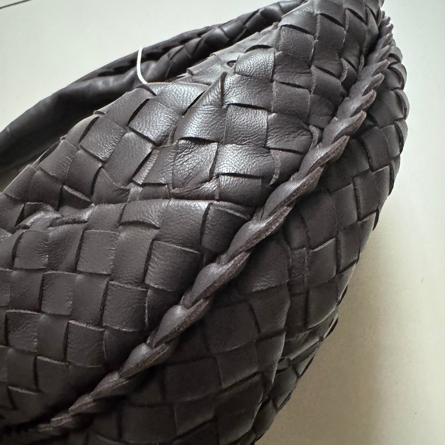 Bottega Veneta Belly Hobo Intrecciato Lambskin Leather Brown Purple Medium 40cm