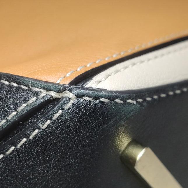 Loewe Puzzle Medium Tricolor Black Yellow Calfskin leather bag