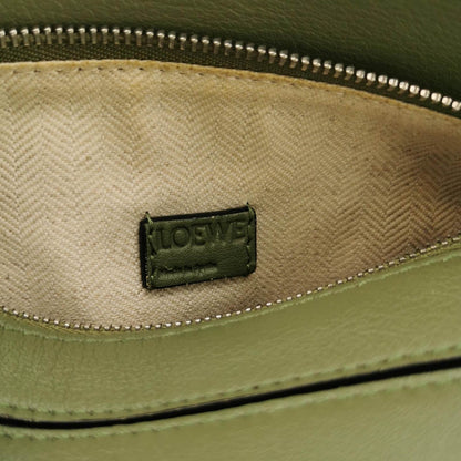 Loewe Puzzle Mini Green Calfskin Leather Crossbody Bag