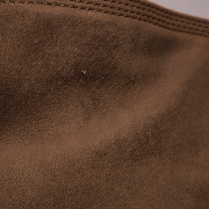 Loewe Flamenco Medium Brown Suede Leather Shoulder Bag 28cm