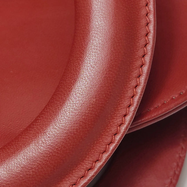 Lady Dior Small My Abcdior Red Lambskin Cannage Leather Gold Hardware