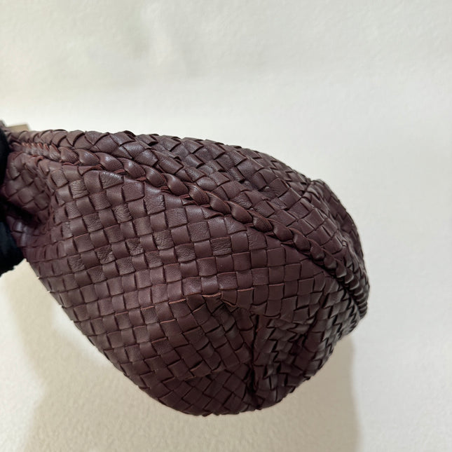 Sold Bottega Veneta Belly Hobo Intrecciato Burgundy Wine Large 50cm