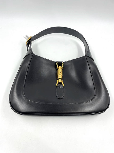 Sold Gucci Jackie 1961 Black Leather Bag with Adjustable Strap