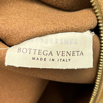 Bottega Veneta Maxi Messenger Bag Suede Leather Tan