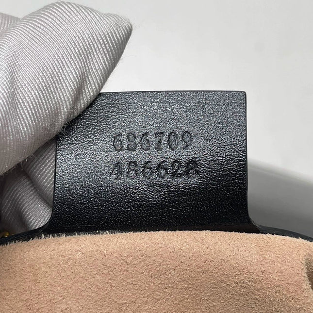 Sold Gucci Jackie 1961 Black Leather Bag Small with Adjustable Strap