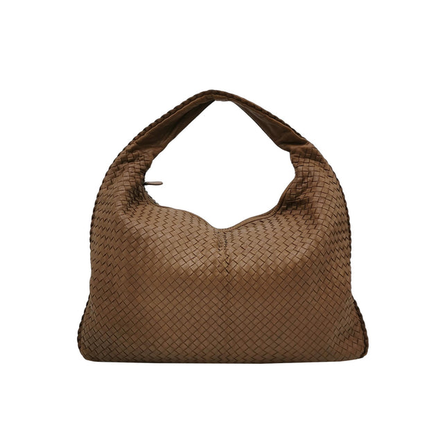 Bottega Veneta Veneta Hobo Maxi Milk Chocolate Brown Leather 52cm-Luxbags